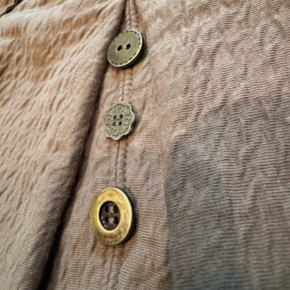 Neon Buddha Cowl Neck Long Sleeve Tunic Pullover Top SMALL Gray - Picture 5 of 6